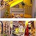 Flever Dollhouse Miniature DIY House Kit Creative Room With Furniture for Romantic Valentine's Gift(Fresh Summer Villa)