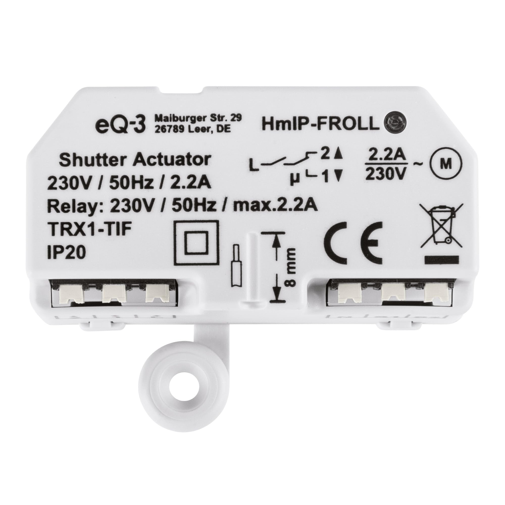 Homematic IP 151347A0 Shutter Actuator Flush-Mount, Grey