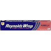 Reynolds Wrap Everyday Strength Aluminum Foil Roll, 12 Inch Wide, 100sq ft | 12 Inch Kitchen Foil Roll, Grill And Freezer Safe, Ideal For Foil Packets, Grilling, Home Cooking, 33.3 yds x 12 in