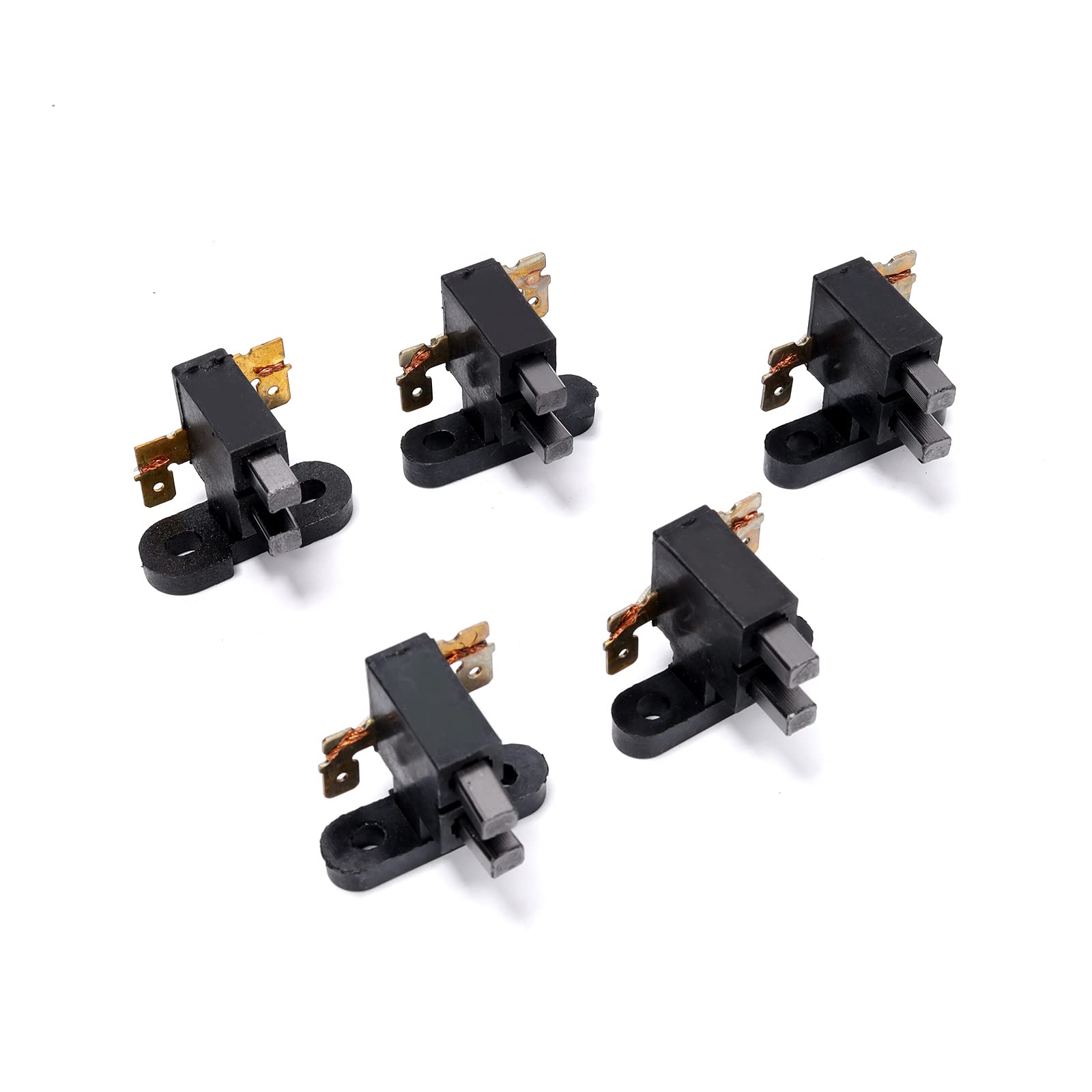 Ruimou 5Pcs 2KW 5KW Universal Generator Carbon Brush,Compatible With Honda 168F/188F,2000-5000W Alternator Carbon Brush Holder Replacement Part(2KW-5pcs)