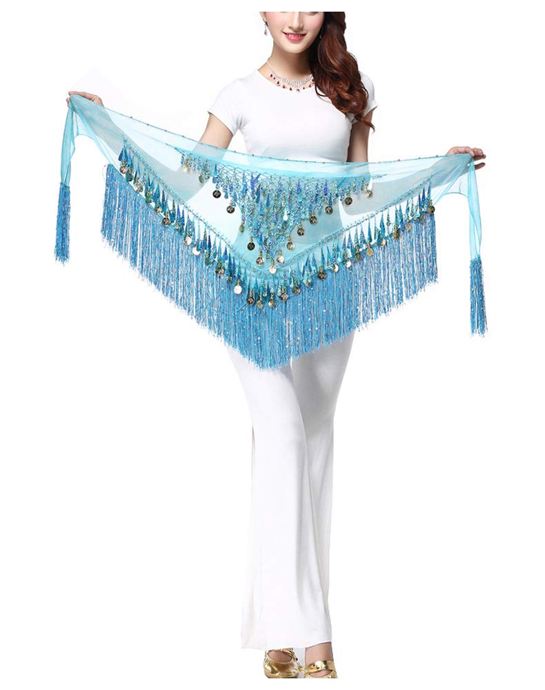 WZT Belly Dancing Belt Colorful Waist Chain Belly Dance Hip Scarf Belt WZT Belly Dancing Belt Colorful Waist Chain Belly Dance Hip Scarf Belt