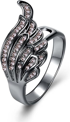 Amazon Rockyu ブランド メンズ 指輪 14 ステンレス ブラック 黄色 黄水晶 かわいい リング リング 通販