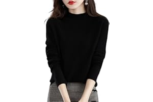 GENERIC Cashmere Sweaters for Women,2023 Winter Soft Warm Turtleneck Shirt Long Sleeve Top Thermal Base Layer Knit Jumper