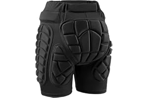 YL TRAV Protective Padded Shorts for Ice Skating, Snowboarding and Skiing, 3D Hip Protection Pads Crash Butt Pads for Tailbone & Butt