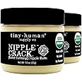 Organic Nipple Cream, Nipple Crack Lanolin Free Nipple Butter (2 Pack), Balm for Breastfeeding Mothers, No Need to Wash Off, Safe for Baby and Mama