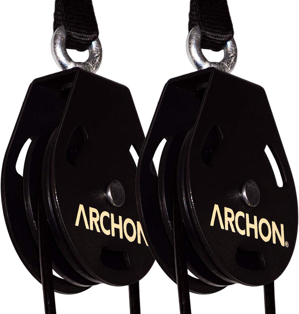 ARCHON Fitness Single Pulley Cable Station | Cable Machine | Pulley System | LAT Pull | Triceps Rope | Biceps Curl | Home Gym Equipment | Workout Accessories | Cable Machine Attachments