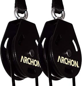 ARCHON Fitness Single Pulley Cable Station | Cable Machine | Pulley System | LAT Pull | Triceps Rope | Biceps Curl | Home Gym Equipment | Workout Accessories | Cable Machine Attachments