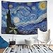BLEUM CADE Tapestry Wall Hanging Wall Tapestry Hippie Galaxy Tapestry Starry Night Tapestry Mandala Bohemian Tapestry Living Room Bedroom Space Decor