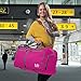Extra Large Duffle Bag with Pockets - Waterproof Duffel Bag for Women and Men (Pink)