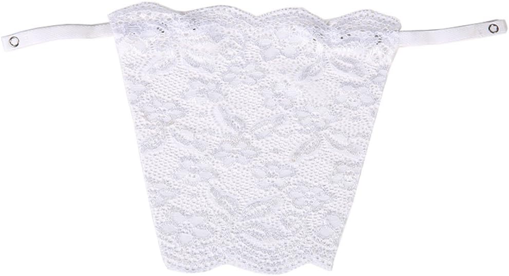 Lady Lace Clip-on Mock Camisole Bra Insert Overlay Modesty Panel Vest
