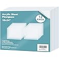 Egofine Plexiglass Sheets Acrylic Sheets 12 Pack of 18x24’’ 0.04 Thick Clear Plastic Cast Transparent Plexi Glass for Crafting Projects, Replacement Picture Frame Glass, DIY Display, Easy to Cut