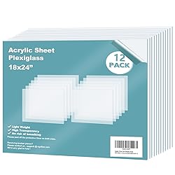 Egofine Plexiglass Sheets Acrylic Sheets 12 Pack of
