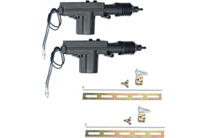 Etopars 2 X Black Car Plastic Universal Heavy Duty Power Door Lock Actuator 2 Wire 12V