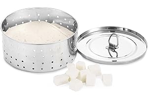 KSJONE Stainless Steel Round Paneer Maker/Mould/Strainer Perfect for Making Delicious Tofu, Stainless Steel Paneer Maker with