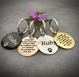 EDSG Personalised Dog Tags Engraved Stainless Steel Double Sided Black view 4