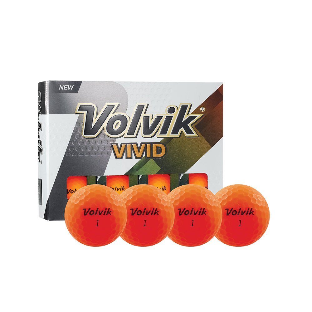 Volvik Vivid Matte Finished Colored Golf Balls One Dozen Low