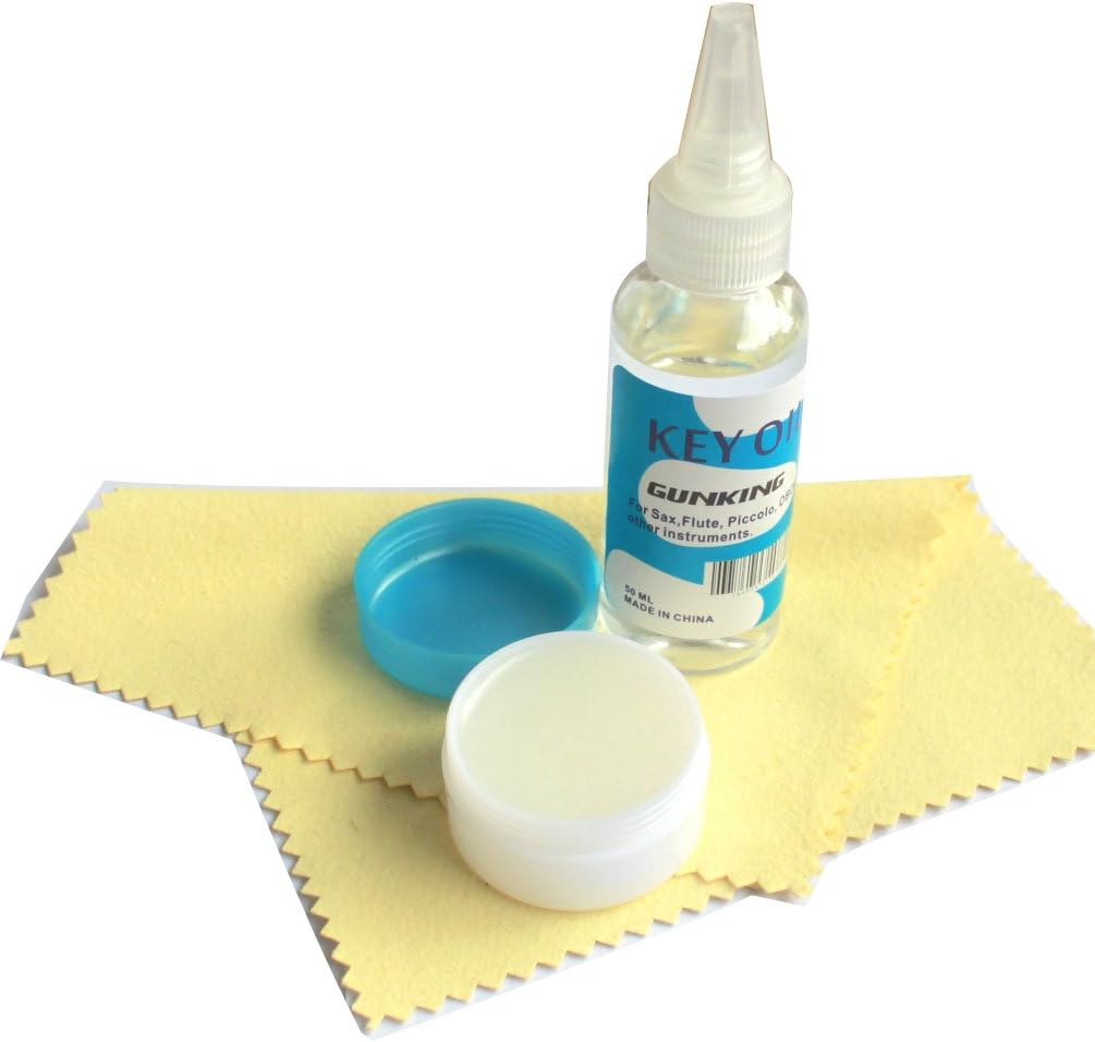 Gunking Cleaning Care Kit KEY OIL Cork Grease Cloth SAX CLARINE Clarinet Flute