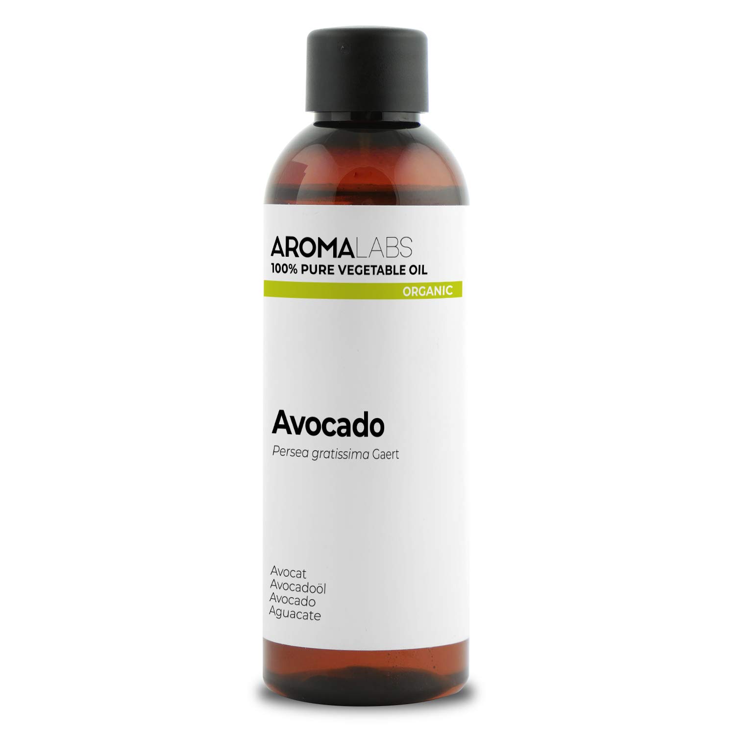 ORGANIC - AVOCADO Oil - 100mL - 100% Pure, Natural, Cold Pressed and AB Certified - AROMA LABS (French Brand)