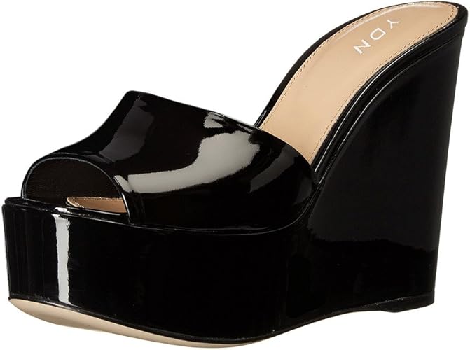 Amazon Com Ydn Women High Heels Platform Mules Peep Toe Clogs