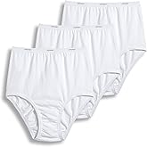 Jockey Women's Underwear Plus Size Classic Brief - 3 Pack, White, 8