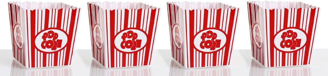 Mini Popcorn Containers - Set of 4