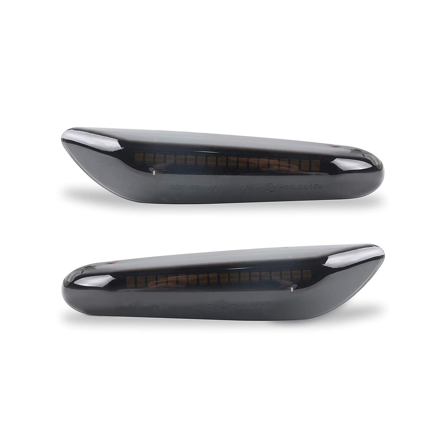 Smokey Side Indicator, Clear Glass, Compatible for BMW 1 Series E81 E82 E87 E88, 3 Series E90 E91 E92 E93 E46, 5 Series E60 E61, X1 X3