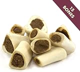 T.Forest Meat Filled Bones for Dogs 3" UK Made 15 Pack Grain Free Natural view 2