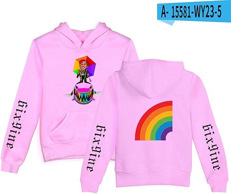 Amazon Co Jp パーカーキッズスウェットパーカー男の子 女の子長袖子供用パーカー原宿服レインボーシャーク ピンク 100 子供 ホーム キッチン