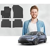 Floor Mats Carpets Toyota Corolla 2017 2019 Black All Weather Rubber Floor Liner Mats Set Oem New Automotive Greatrace Com