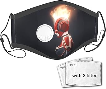 Guard Carol Danvers Cap-Tain Marvel Máscara facial reutilizable con 2