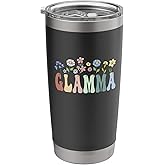 Glamma Gifts Women Wildflower Floral Design Glamma Stainless Steel Insulated Tumbler