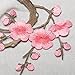 1 PCS Red Embroidered Plum Blossom Flower Patch Iron/Sew on Applique
