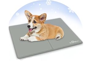 Pet Self Cooling Mat, Non-Electric Dog Cooling Mat, Non-Toxic Gel Cooling Bed Mat for All Dogs and Cats. Durable Waterproof C