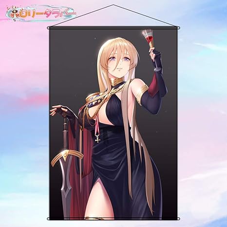 Amazon ロリータラバー タペストリー アズールレーン Azur Lane ビスマルク アズールレーン アニメ ポスター 掛ける絵 巻物 軸物 掛け画 カスタム可能 約70cm 100cm アニメ 萌えグッズ 通販