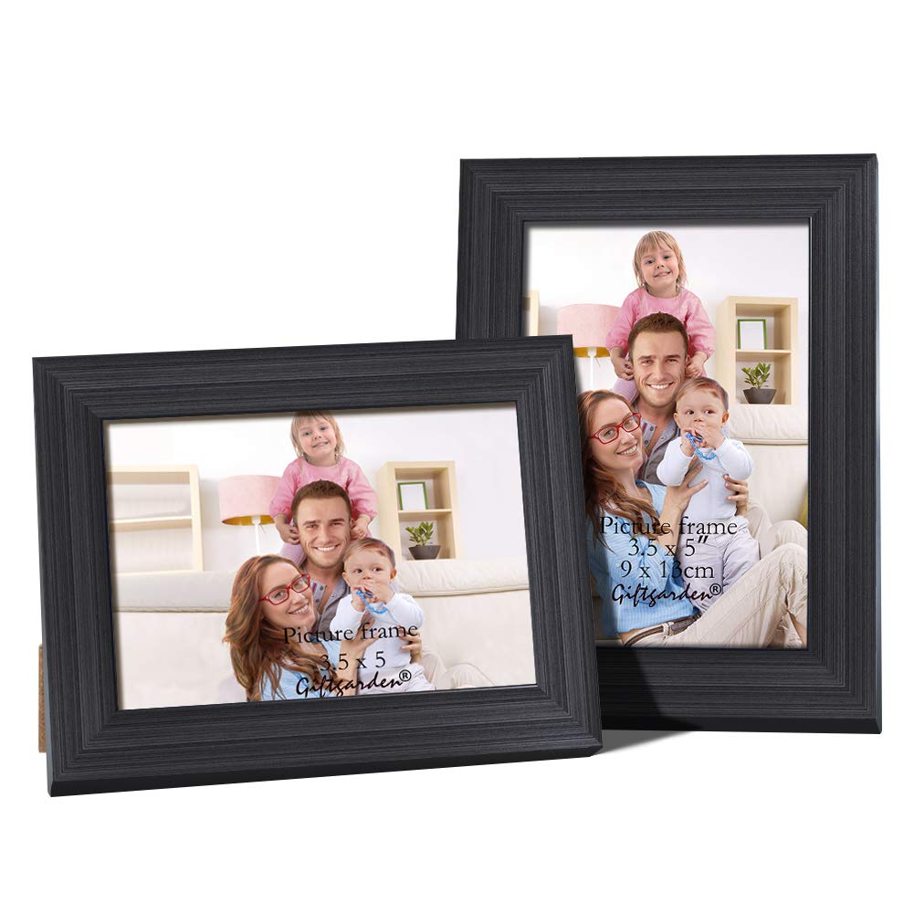 Giftgarden 3.5x5 Picture Frames Black Frame Desktop Display