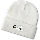 Mr and Mrs Beanies Engagement Gift，Wedding Gifts for Couples,Bride and Groom Hats for Honeymoon Essentials