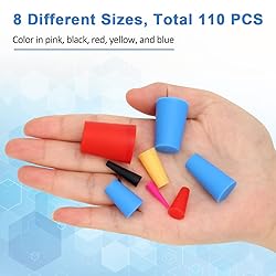 110PCS Silicone Rubber Tapered Plug, Coldairsoap