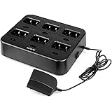 Retevis RT21 Six-Way Multi Unit Rapid Gang Charger for Retevis RT21 RT28 H-777S (not for H-777) RT53 Walkie Talkie and Batter
