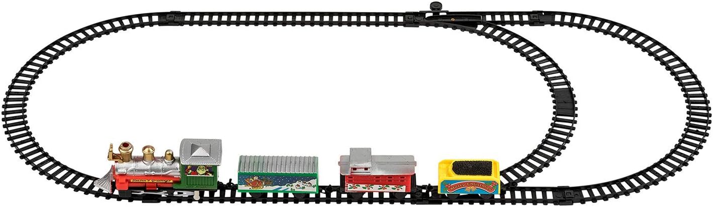 miniature christmas train set