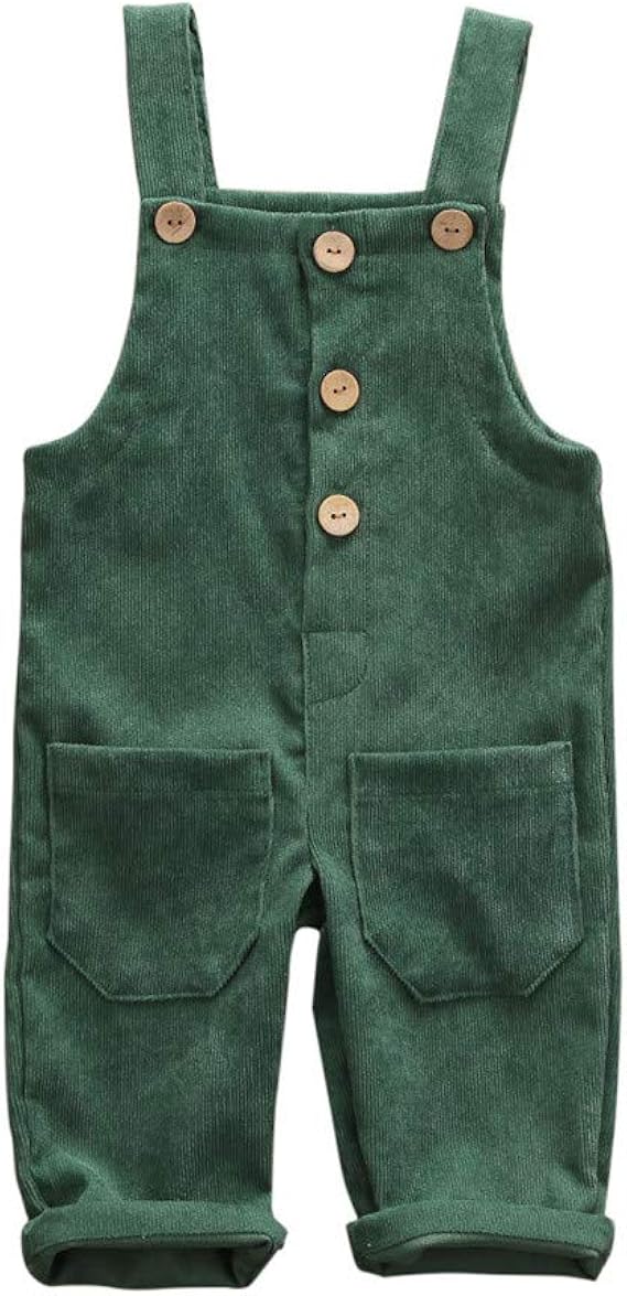 green corduroy overalls baby