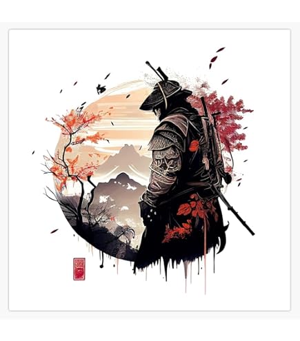 Adesivo Afro Samurai Stile JDM - Decalcomania Divertente Per Auto, Vetro, PC, Laptop (9cm) - Foto 5