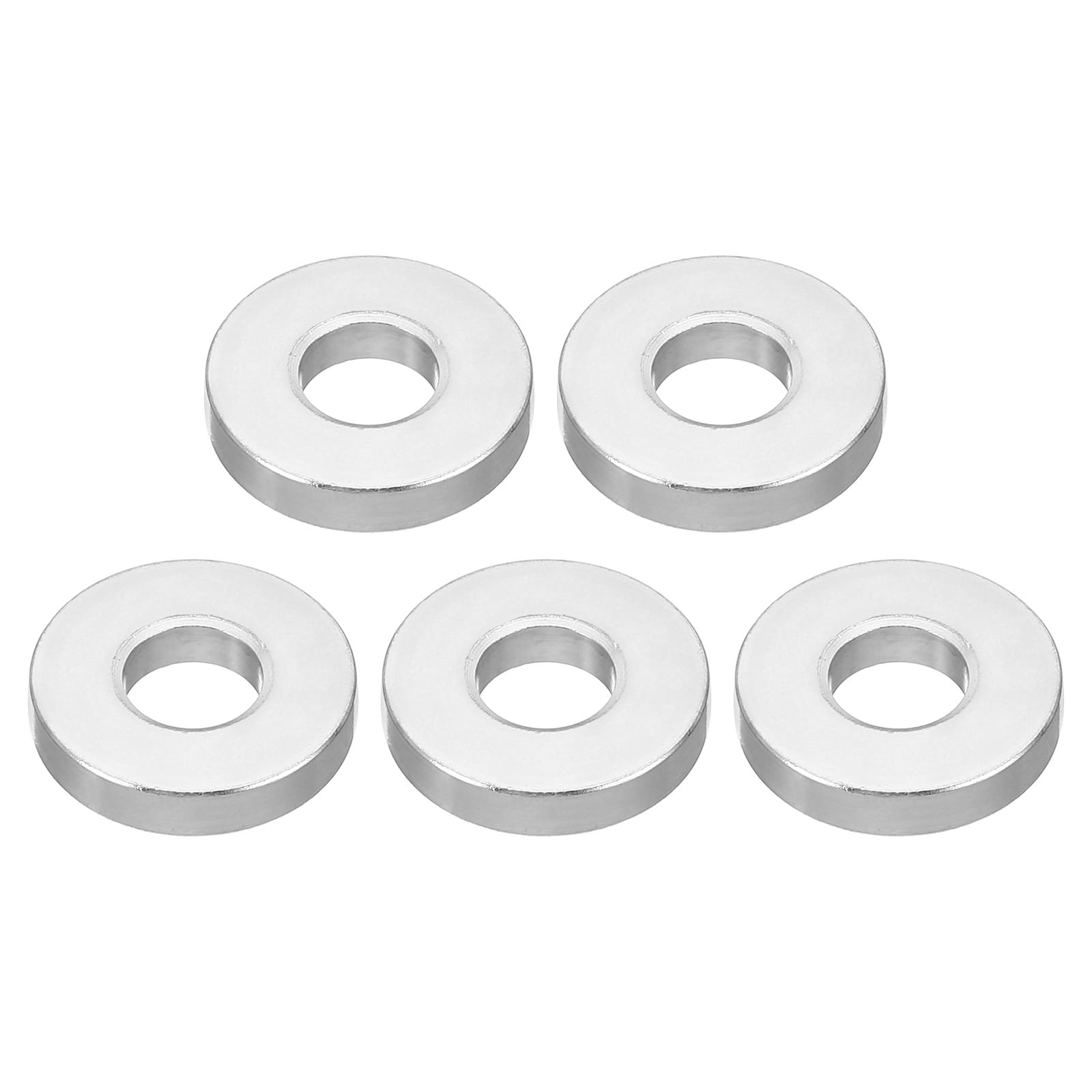 PATIKIL M8 Aluminum Spacers, 5pcs Metal Spacers Aluminum Round 8.5mm ID x 20mm OD x 4mm L Thickness for 5/16" or M8 Screw Bolts