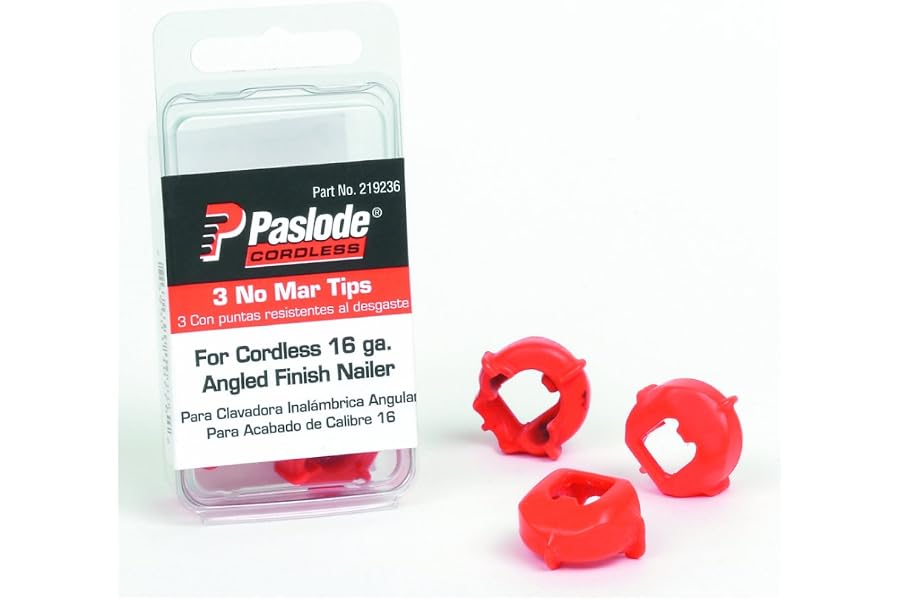 Paslode 219236 16-Gauge Angled Finish Nailer No-Mar Tips