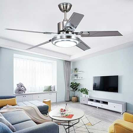 Tropicalfan Modern Led Ceiling Fan With One Acrylic Light Cover