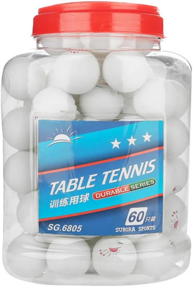 Vbest life Ping Pong Balls with Box, 60 Pcs 3-Star Table Tennis Ball Ping Pong Balls for Competition Training Entertainment(White) : Sports & Outdoors