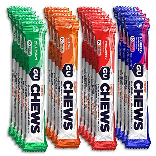 GU Energy Chews, Assorted Flavors Variety Pack, Energy Gummies with
