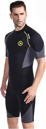 ZCCO Men’s Wetsuit 3MM Back Zip Shorty Neo Spandex Neoprene Spearfishing view 8