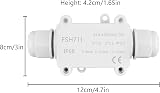 Elezenioc IP68 Waterproof Junction Box 2 Way M20 Gland White 5-15mm view 4
