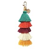 BRUCEWANG Hand Made Colorful Bohemian Pom Pom