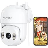 blurams 2K Security Camera Outdoor, 360° PTZ Cameras for Home Security Outside with Motion Detection Tracking, Color Night Vi